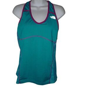 The North Face Performance Racerback Vapor Wick Teal Tank Womens M Athletic Run‎
